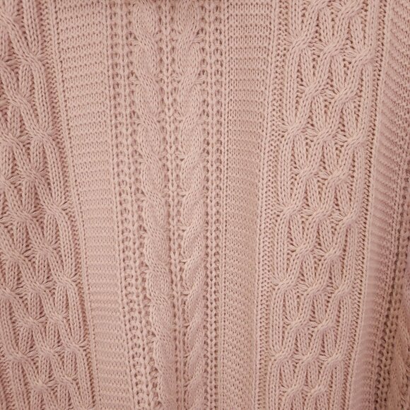 Oliver by Escio Duster Cardigan Vest XL Sleeveless Knit Pockets Hood Blush Pink - Picture 10 of 14